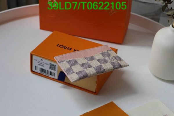 Louis Vuitton 1:1 Mirror Replica Porte Damierazur Cartes Simple Card Case T062210556321