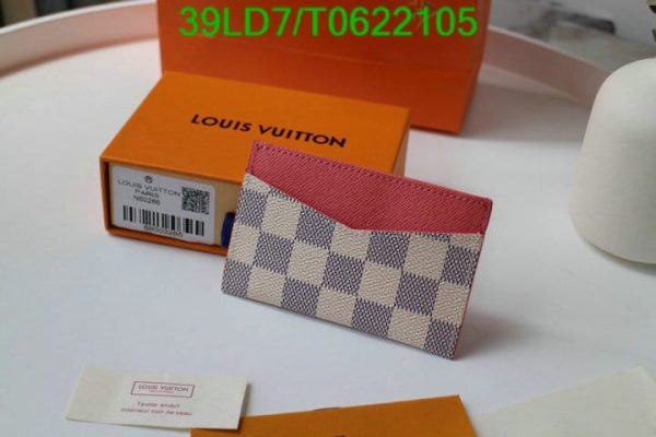 Louis Vuitton 1:1 Mirror Replica Porte Damierazur Cartes Simple Card Case T062210556321