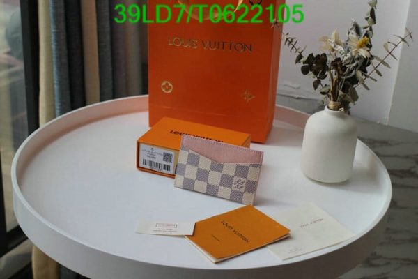 Louis Vuitton 1:1 Mirror Replica Porte Damierazur Cartes Simple Card Case T062210556321