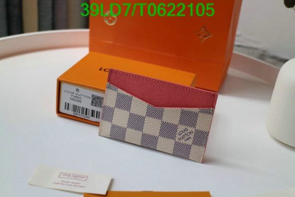 Louis Vuitton 1:1 Mirror Replica Porte Damierazur Cartes Simple Card Case T062210556321