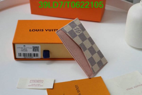 Louis Vuitton 1:1 Mirror Replica Porte Damierazur Cartes Simple Card Case T062210556321