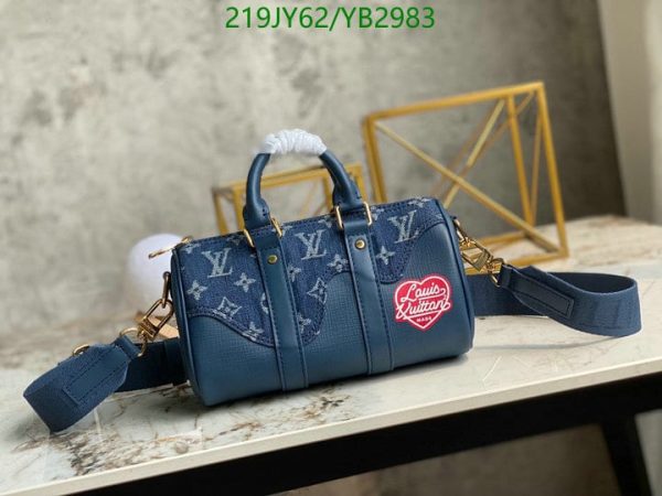 Louis Vuitton 1:1 Mirror Replica Pre-owned Keepall Xs Bag In Blue YB29837685432