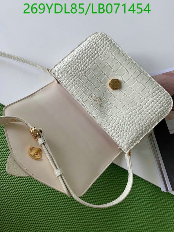 Louis Vuitton 1:1 Mirror Replica  Pre-owned Pont Leather Handbag In White LB07145487654