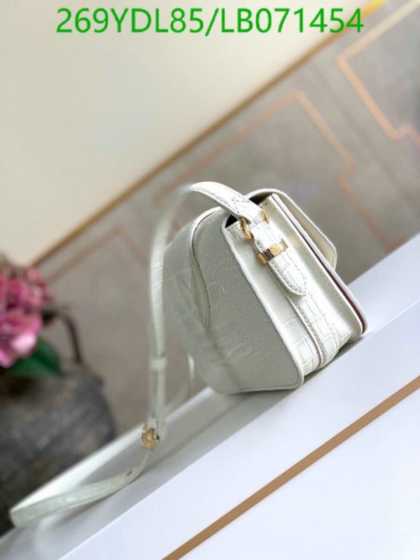 Louis Vuitton 1:1 Mirror Replica  Pre-owned Pont Leather Handbag In White LB07145487654