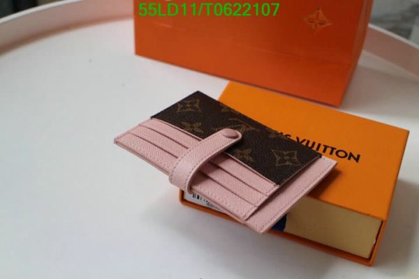 Louis Vuitton 1:1 Mirror Replica Rose Ballerine Card Holder Wallet T062210776432