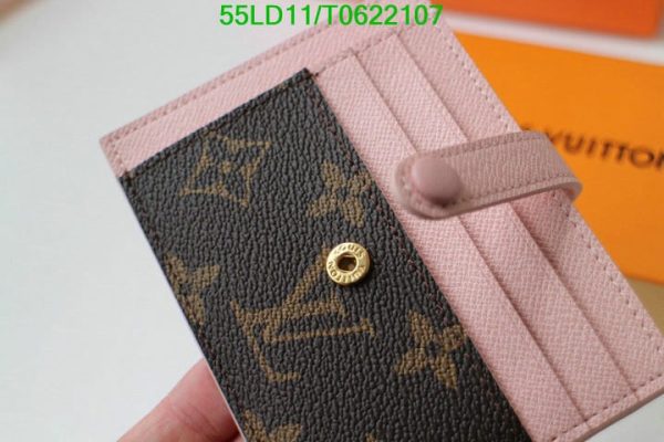 Louis Vuitton 1:1 Mirror Replica Rose Ballerine Card Holder Wallet T062210776432