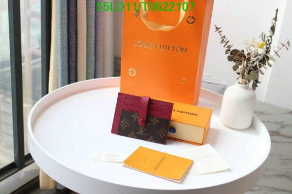 Louis Vuitton 1:1 Mirror Replica Rose Ballerine Card Holder Wallet T062210776432