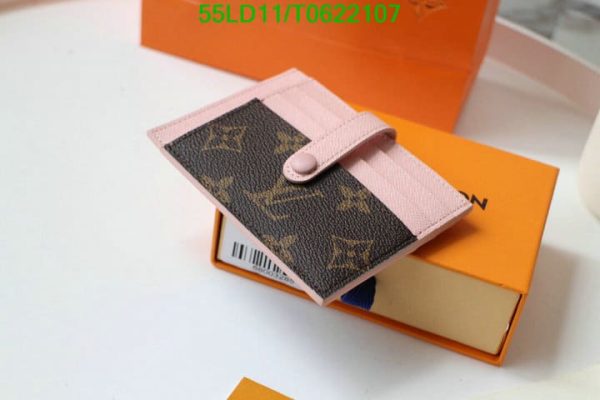 Louis Vuitton 1:1 Mirror Replica Rose Ballerine Card Holder Wallet T062210776432