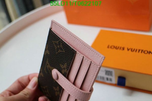 Louis Vuitton 1:1 Mirror Replica Rose Ballerine Card Holder Wallet T062210776432