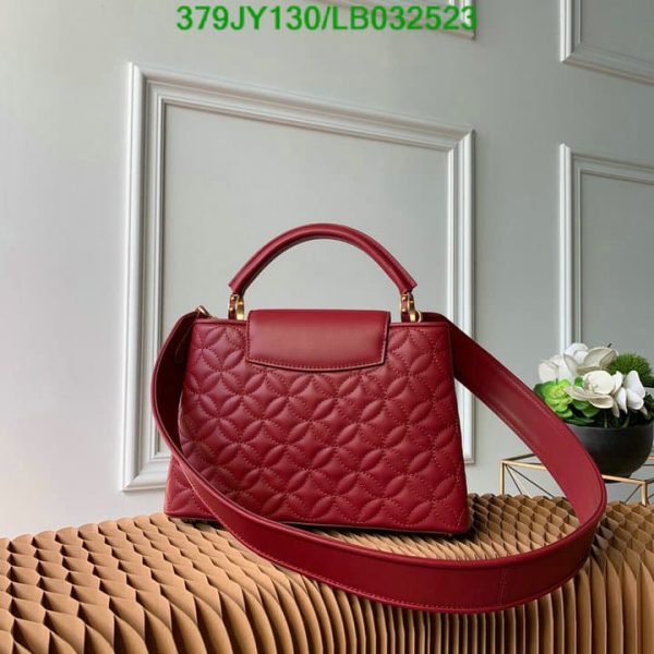 Louis Vuitton 1:1 Mirror Replica Rough Carmin Capucines BB Bag LB03252326984