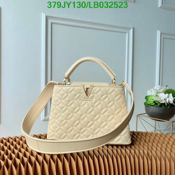 Louis Vuitton 1:1 Mirror Replica Rough Carmin Capucines BB Bag LB03252326984