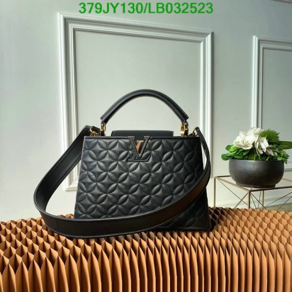 Louis Vuitton 1:1 Mirror Replica Rough Carmin Capucines BB Bag LB03252326984