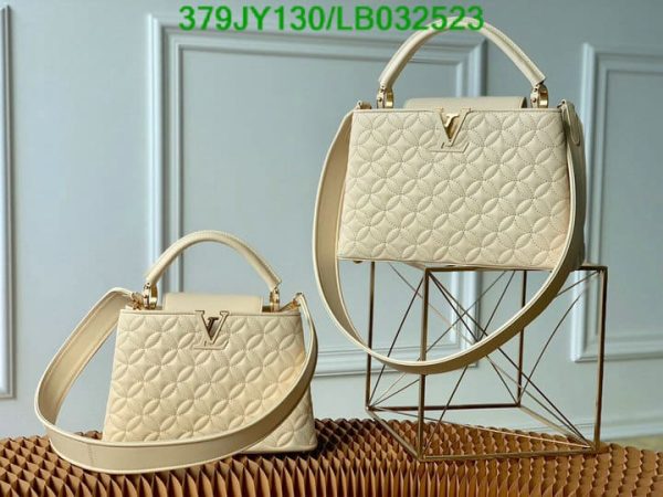 Louis Vuitton 1:1 Mirror Replica Rough Carmin Capucines BB Bag LB03252326984