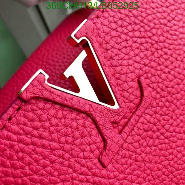 Louis Vuitton 1:1 Mirror Replica Scarlet Taurillon Capucines Mini LB05292593126