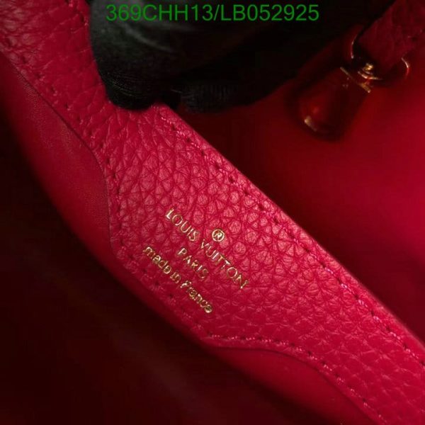 Louis Vuitton 1:1 Mirror Replica Scarlet Taurillon Capucines Mini LB05292593126