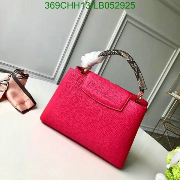 Louis Vuitton 1:1 Mirror Replica Scarlet Taurillon Capucines Mini LB05292593126