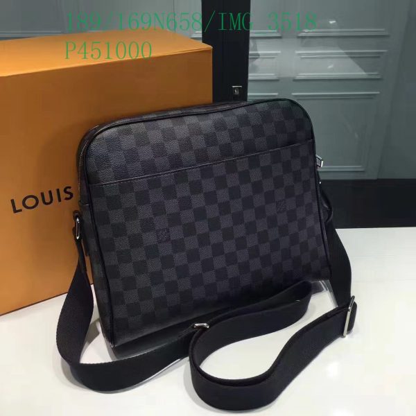 Louis Vuitton 1:1 Mirror Replica Shoulder Bag Checkered Crossbody Bags Purse Wallet Handbag School Travel Satchel LB11309272134