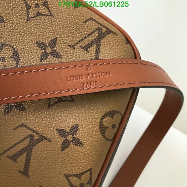 Louis Vuitton 1:1 Mirror Replica Shoulder Dauphine Reverse Coated Canvas Hobo Bag LB06122541238