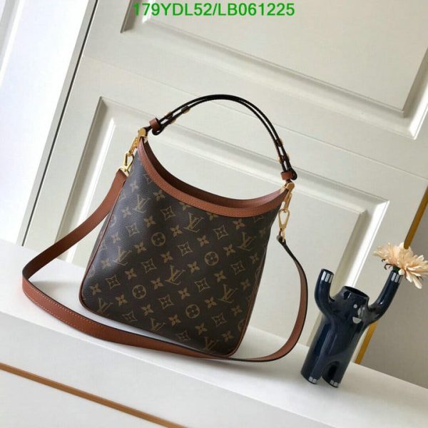 Louis Vuitton 1:1 Mirror Replica Shoulder Dauphine Reverse Coated Canvas Hobo Bag LB06122541238