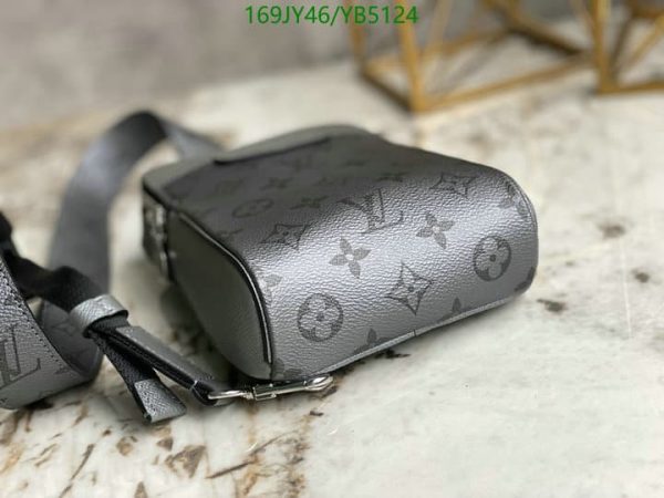 Louis Vuitton 1:1 Mirror Replica Silver Taigarama Outdoor Sling Bag YB51241212376