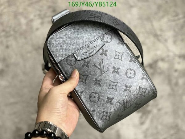 Louis Vuitton 1:1 Mirror Replica Silver Taigarama Outdoor Sling Bag YB51241212376