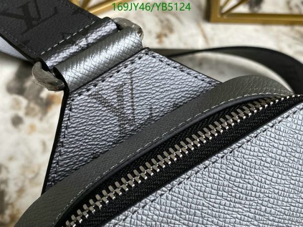 Louis Vuitton 1:1 Mirror Replica Silver Taigarama Outdoor Sling Bag YB51241212376