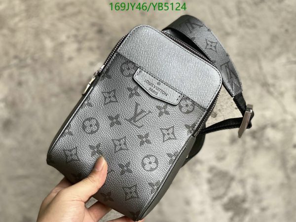 Louis Vuitton 1:1 Mirror Replica Silver Taigarama Outdoor Sling Bag YB51241212376