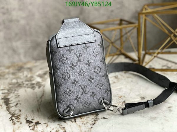 Louis Vuitton 1:1 Mirror Replica Silver Taigarama Outdoor Sling Bag YB51241212376