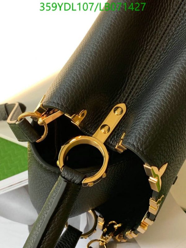 Louis Vuitton 1:1 Mirror Replica Snow White Taurillon Leather Capucines BB Bag LB07142731245