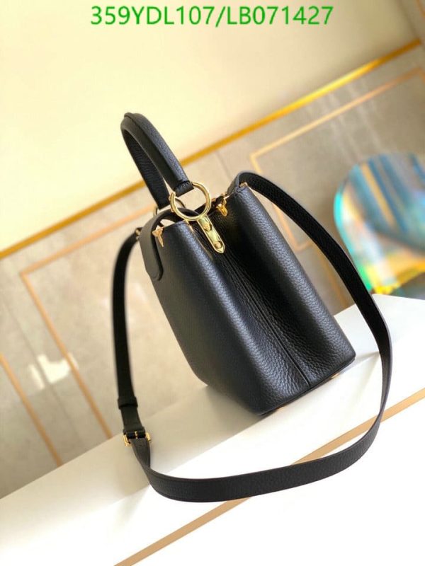 Louis Vuitton 1:1 Mirror Replica Snow White Taurillon Leather Capucines BB Bag LB07142731245