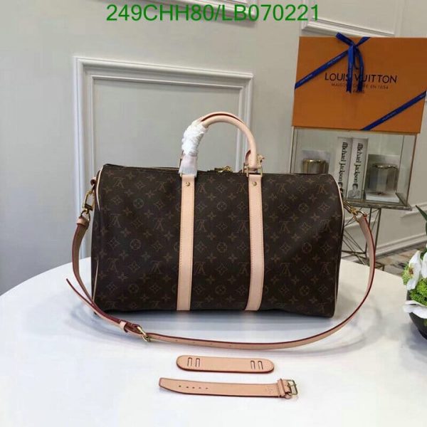 Louis Vuitton 1:1 Mirror Replica Speedy Bandouliere Dog Print Bag LB07022123658