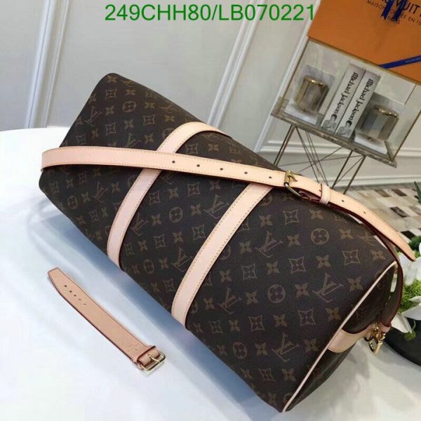 Louis Vuitton 1:1 Mirror Replica Speedy Bandouliere Dog Print Bag LB07022123658