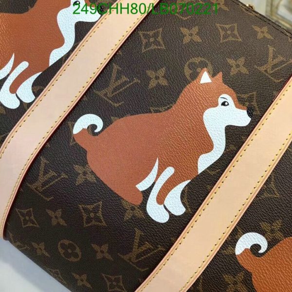 Louis Vuitton 1:1 Mirror Replica Speedy Bandouliere Dog Print Bag LB07022123658