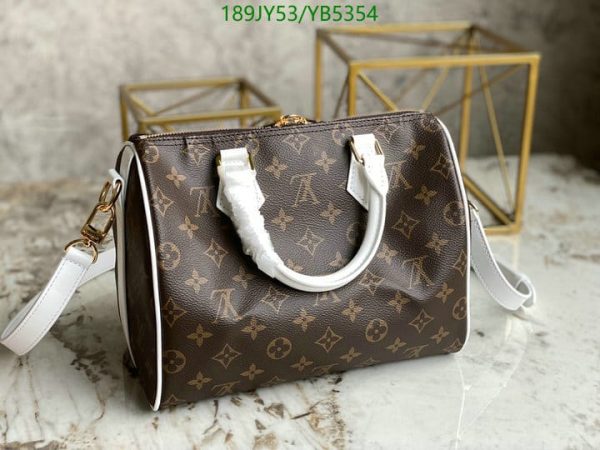 Louis Vuitton 1:1 Mirror Replica Speedy Bandouliere White YB53545324678