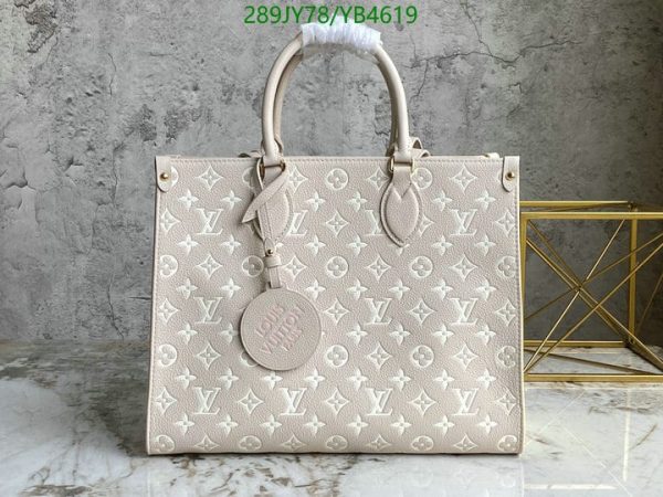 Louis Vuitton 1:1 Mirror Replica Spring in the City Khaki and Beige Empreinte OnTheGo MM YB46192231276