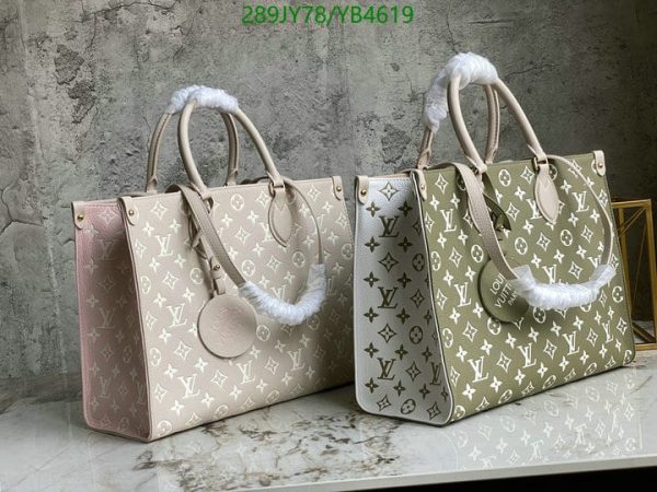 Louis Vuitton 1:1 Mirror Replica Spring in the City Khaki and Beige Empreinte OnTheGo MM YB46192231276