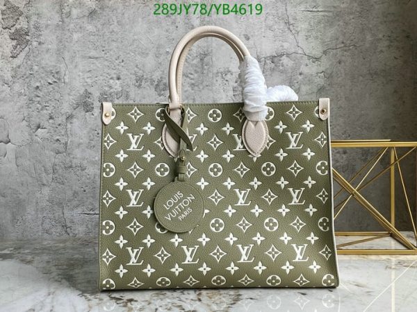 Louis Vuitton 1:1 Mirror Replica Spring in the City Khaki and Beige Empreinte OnTheGo MM YB46192231276