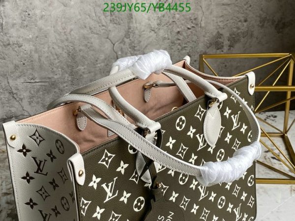 Louis Vuitton 1:1 Mirror Replica Spring in the City Khaki and Beige Empreinte OnTheGo YB44559654387