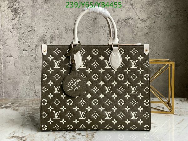 Louis Vuitton 1:1 Mirror Replica Spring in the City Khaki and Beige Empreinte OnTheGo YB44559654387