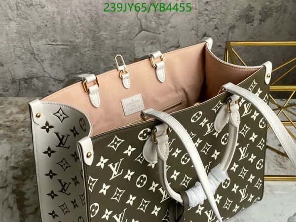 Louis Vuitton 1:1 Mirror Replica Spring in the City Khaki and Beige Empreinte OnTheGo YB44559654387