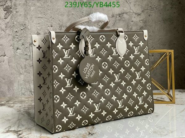 Louis Vuitton 1:1 Mirror Replica Spring in the City Khaki and Beige Empreinte OnTheGo YB44559654387