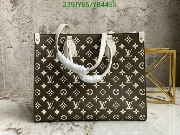 Louis Vuitton 1:1 Mirror Replica Spring in the City Khaki and Beige Empreinte OnTheGo YB44559654387