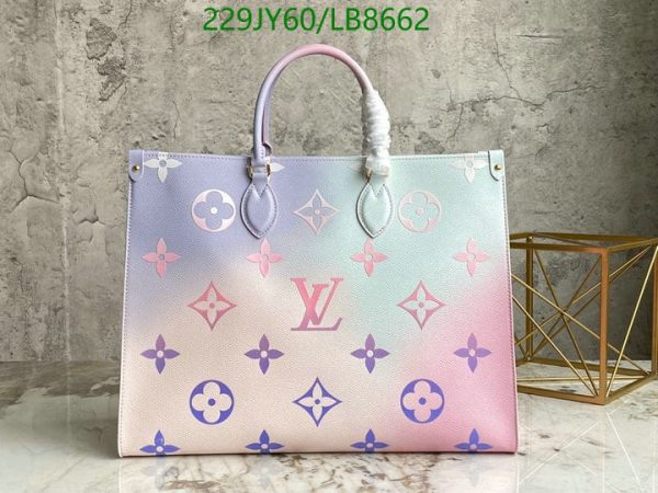 Louis Vuitton 1:1 Mirror Replica  Spring in the City Sunrise Monogram OnTheGo GM LB86621131256