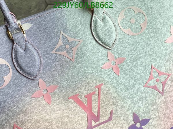 Louis Vuitton 1:1 Mirror Replica  Spring in the City Sunrise Monogram OnTheGo GM LB86621131256