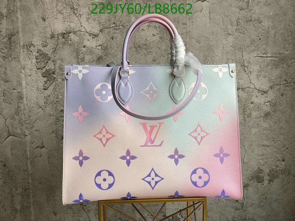 Louis Vuitton 1:1 Mirror Replica  Spring in the City Sunrise Monogram OnTheGo GM LB86621131256