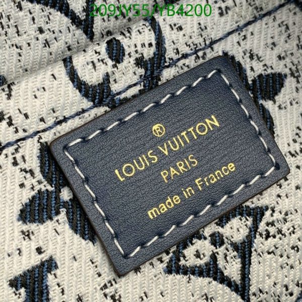 Louis Vuitton 1:1 Mirror Replica Square Denim Leather Bag YB42009312567