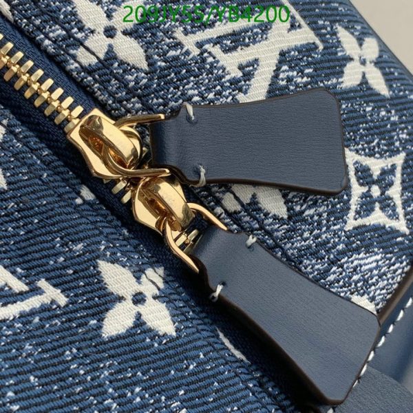 Louis Vuitton 1:1 Mirror Replica Square Denim Leather Bag YB42009312567