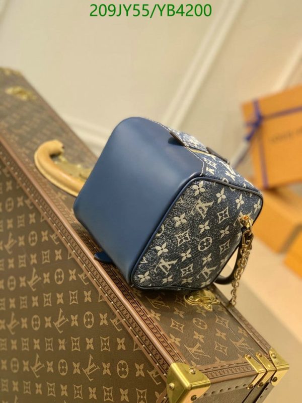 Louis Vuitton 1:1 Mirror Replica Square Denim Leather Bag YB42009312567