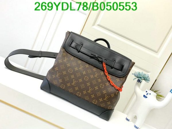 Louis Vuitton 1:1 Mirror Replica Steamer Bag Monogram Eclipse Canvas PM B050553312456