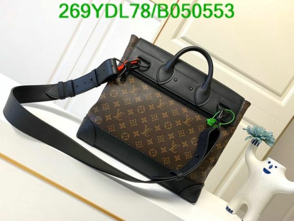 Louis Vuitton 1:1 Mirror Replica Steamer Bag Monogram Eclipse Canvas PM B050553312456